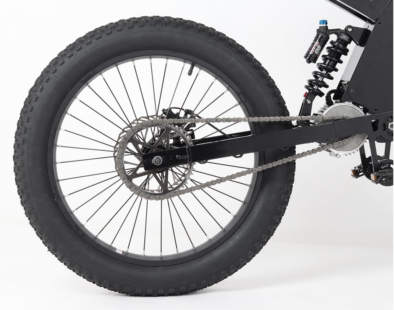 KEYU F4 Enduro Middle Motor Chain Drive Ebike Frame kit Parts Electric Road Bike Frame Carbon Fiber Stealth Bomber Frame Kit with Middle Motor and Chain Drive Rear Wheel Front Wheel fronk Fork etc.