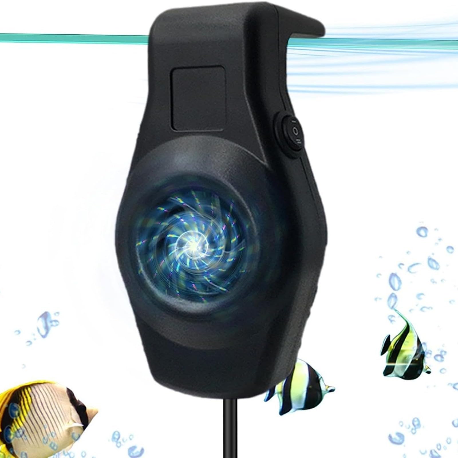 BaoT8YLu Ventilador de refrigeración para peceras,Enfriador de Acuario con Ventilador de Tanque de Peces Marinos | Ventiladores de Acuario con Control de Temperatura Ventilador de enfriamiento