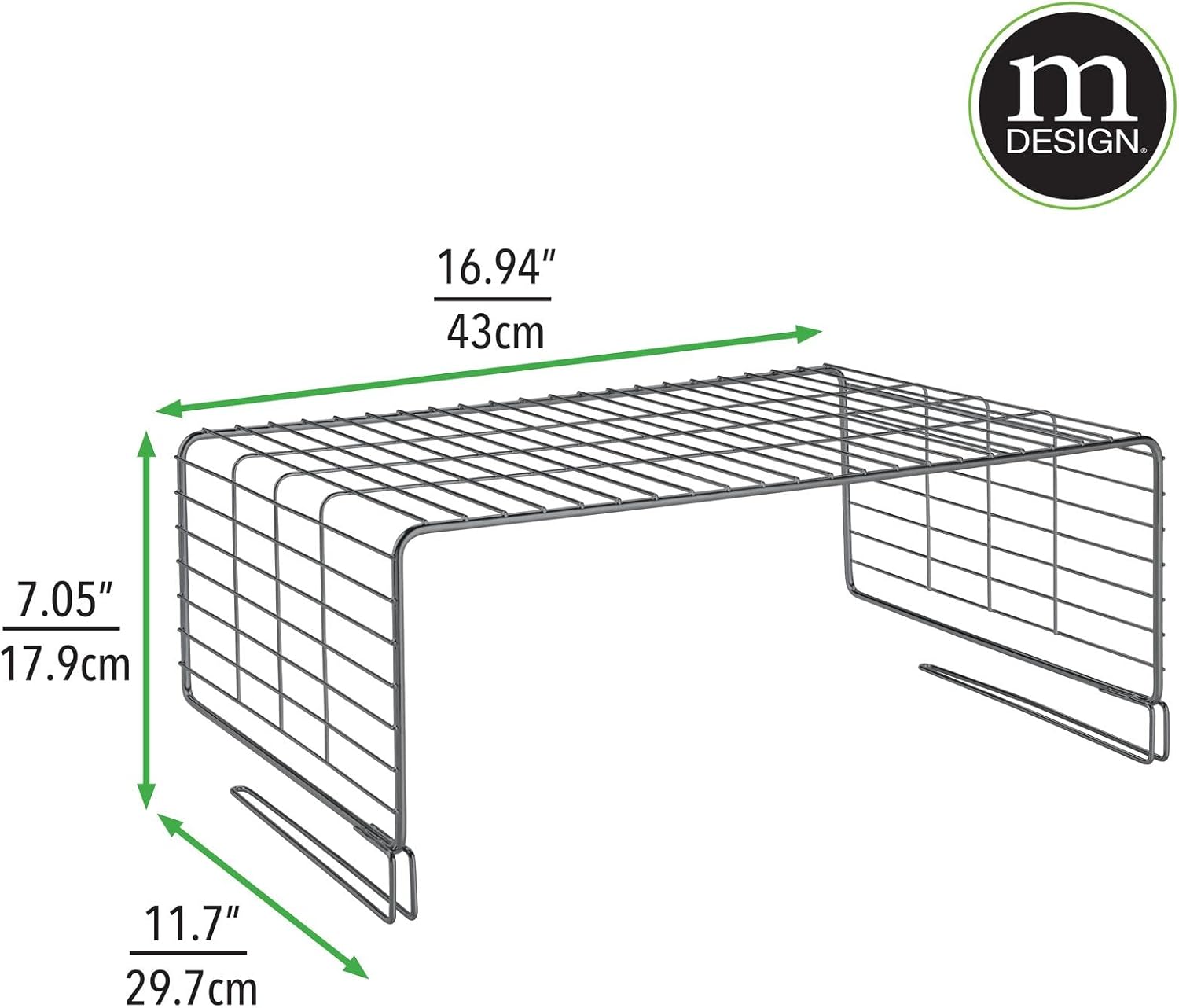 Buy mDesign Versatile Metal Closet, Organizer Storage 2Tier