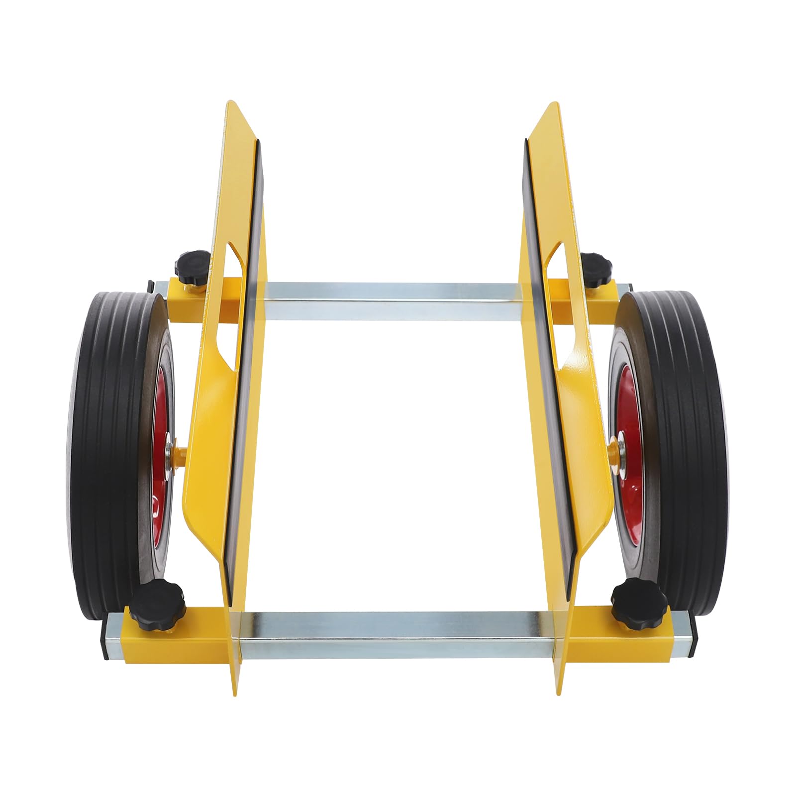 Plattentransportwagen Klemmwagen 490 kg, Ausziehbare Seitenwand Transportwagen, Transporthilfe Plattenroller Plattentransporter, Rollbrett Werkstatt, Plattformwagen, Gelb
