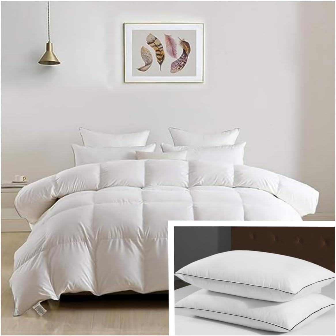DWR Luxury Oversized King Size Down Feather Fibers