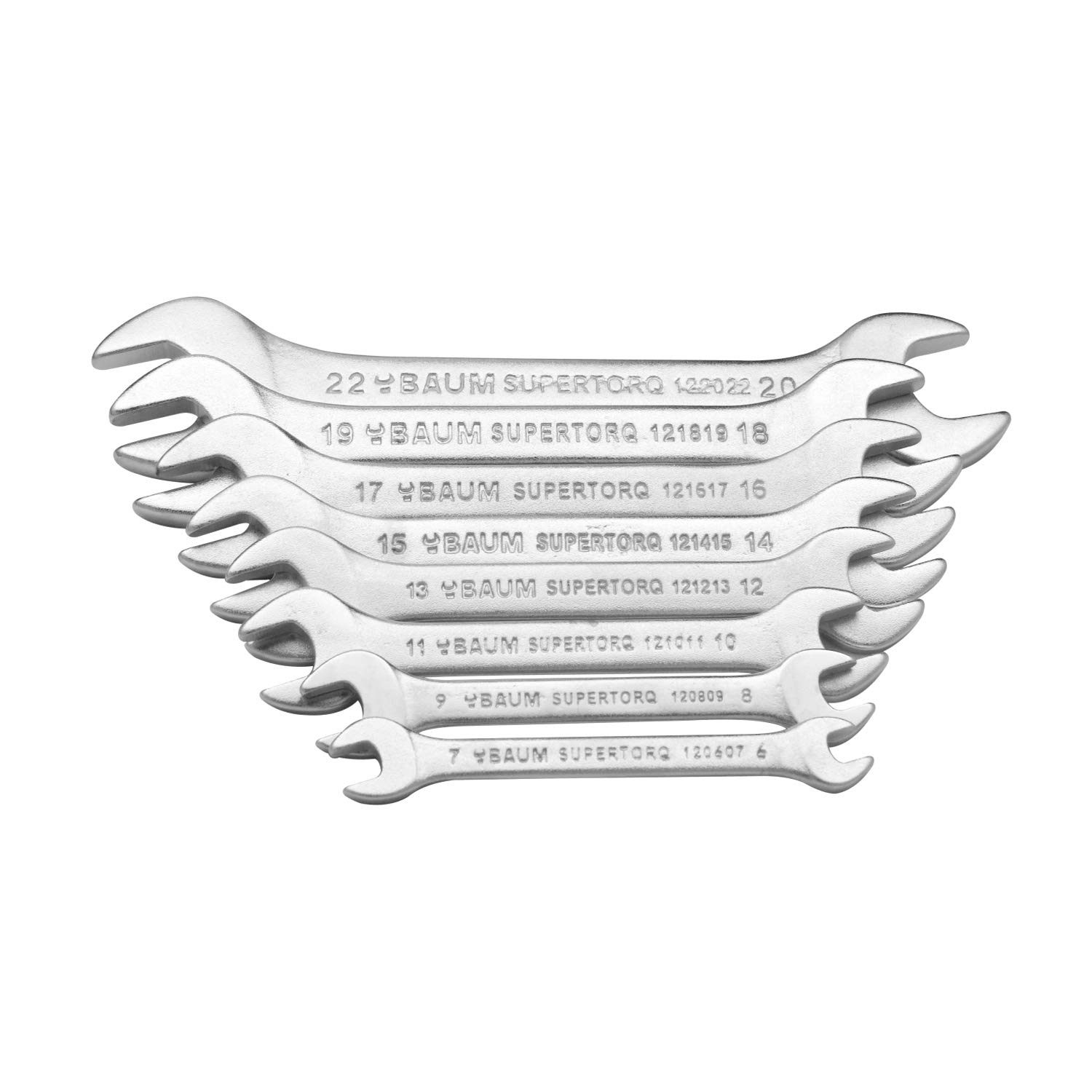 BAUM Double Open END Spanner Set - 8 pcs Set
