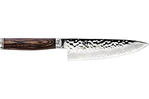 Cutlery Premier 6" Authentic Damascus Chef Knife: Precision Cutting