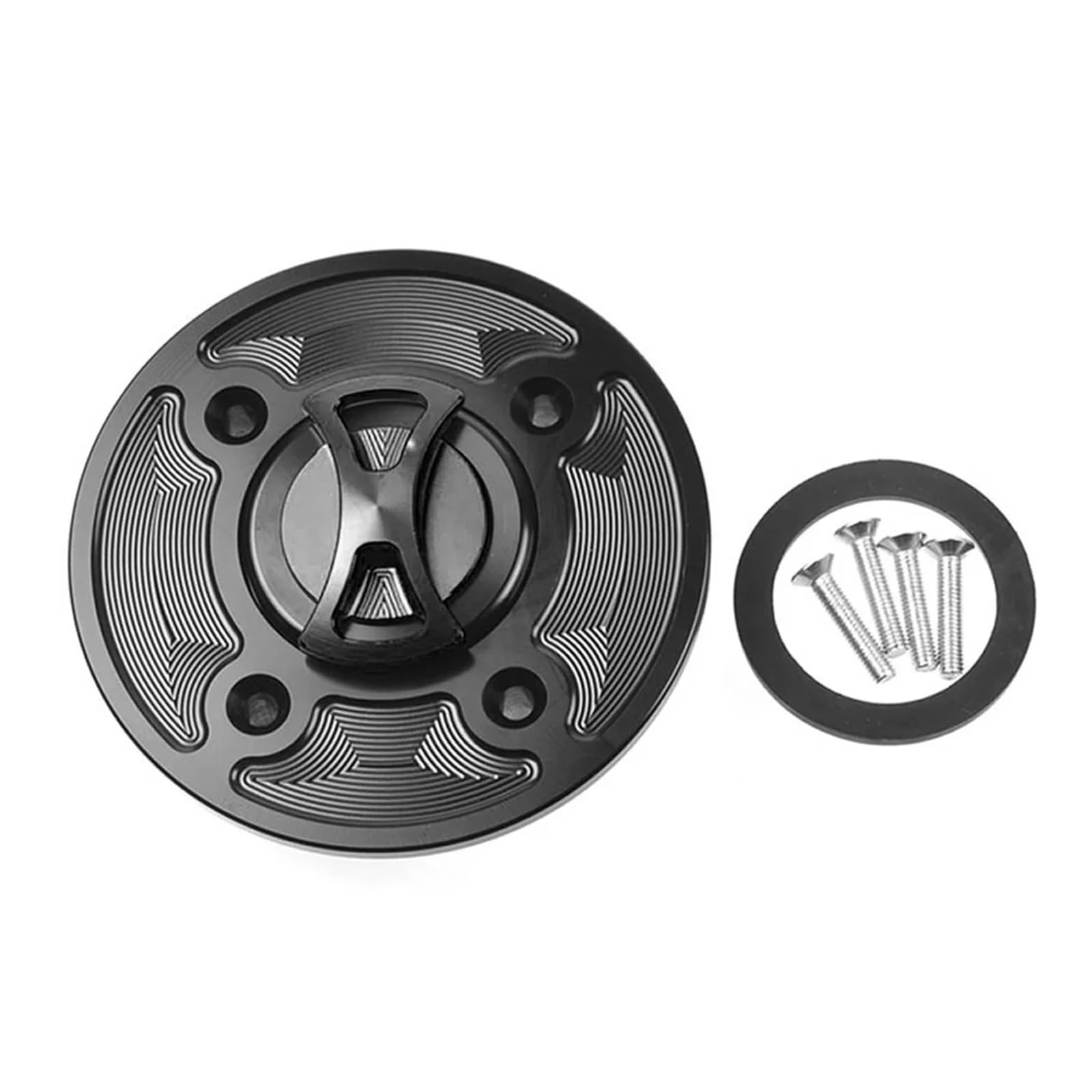 Tappo Serbatoio Tappo Serbatoio Carburante Per Kawa&saki ZX-4R ZX-25R | Il Resistente Tappo Del Carburante In Alluminio CNC Previene Perdite E Graffi. Design Senza Chiave