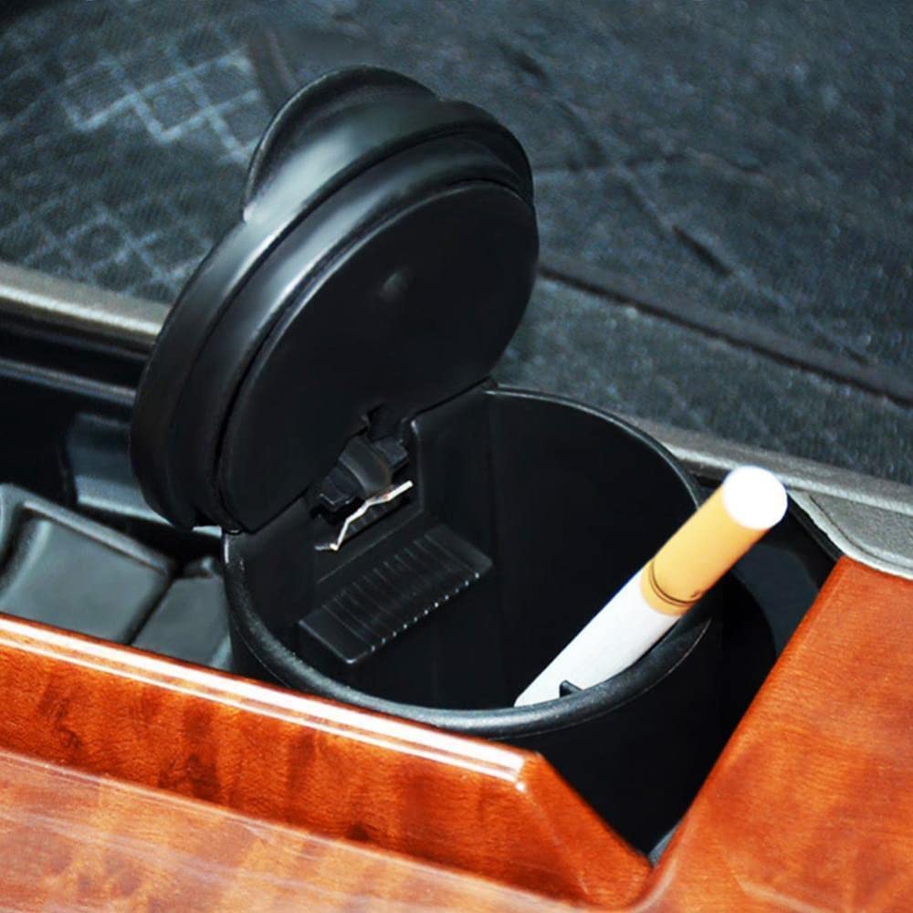 FOOOZ Auto Car Ashtray Cigarette Cup Ash Holder LED Light Portable Detachable Lid