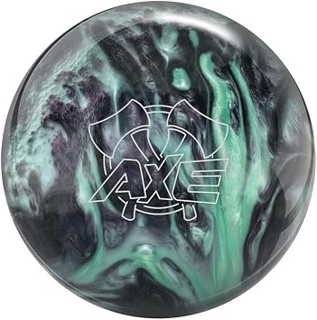Hammer Professionally Drilled Axe Bowling Ball - Green/Smoke This Item Includes a Free Bowlerstore Rubber Shammy- Colors Will Vary for The Shammy
