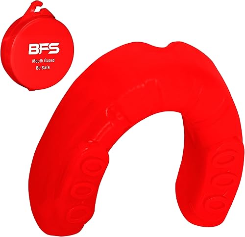 Miniatura 12 de Protector bucal deportivo para adultos, mejor para dientes, MMA con funda para boxeo, karate, rugby, fútbol (rosa) Rosado,Cristal,Verde