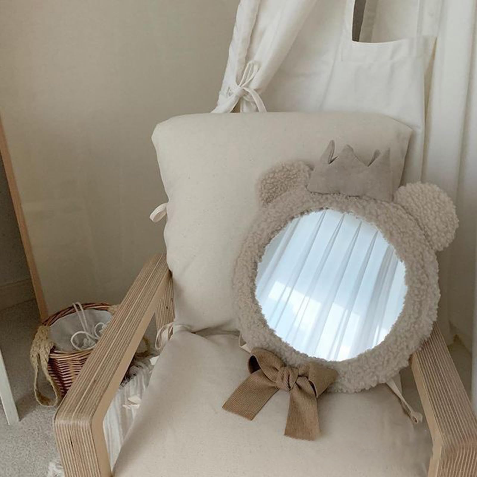 Tragbarer Bärenkronen Babybeobachtungsspiegel Reflektierender