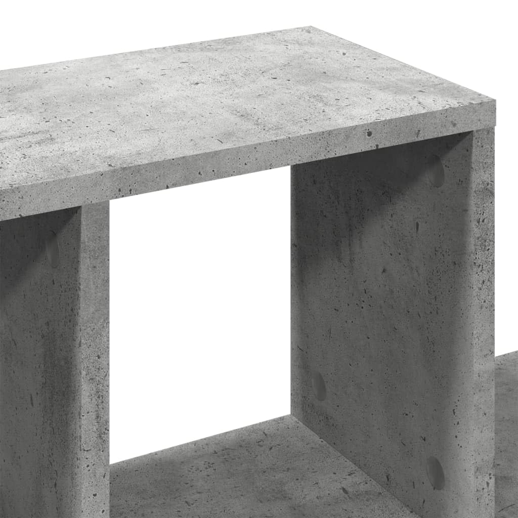 vidaXL Wandregal Betongrau 100x20x53 cm Holzwerkstoff
