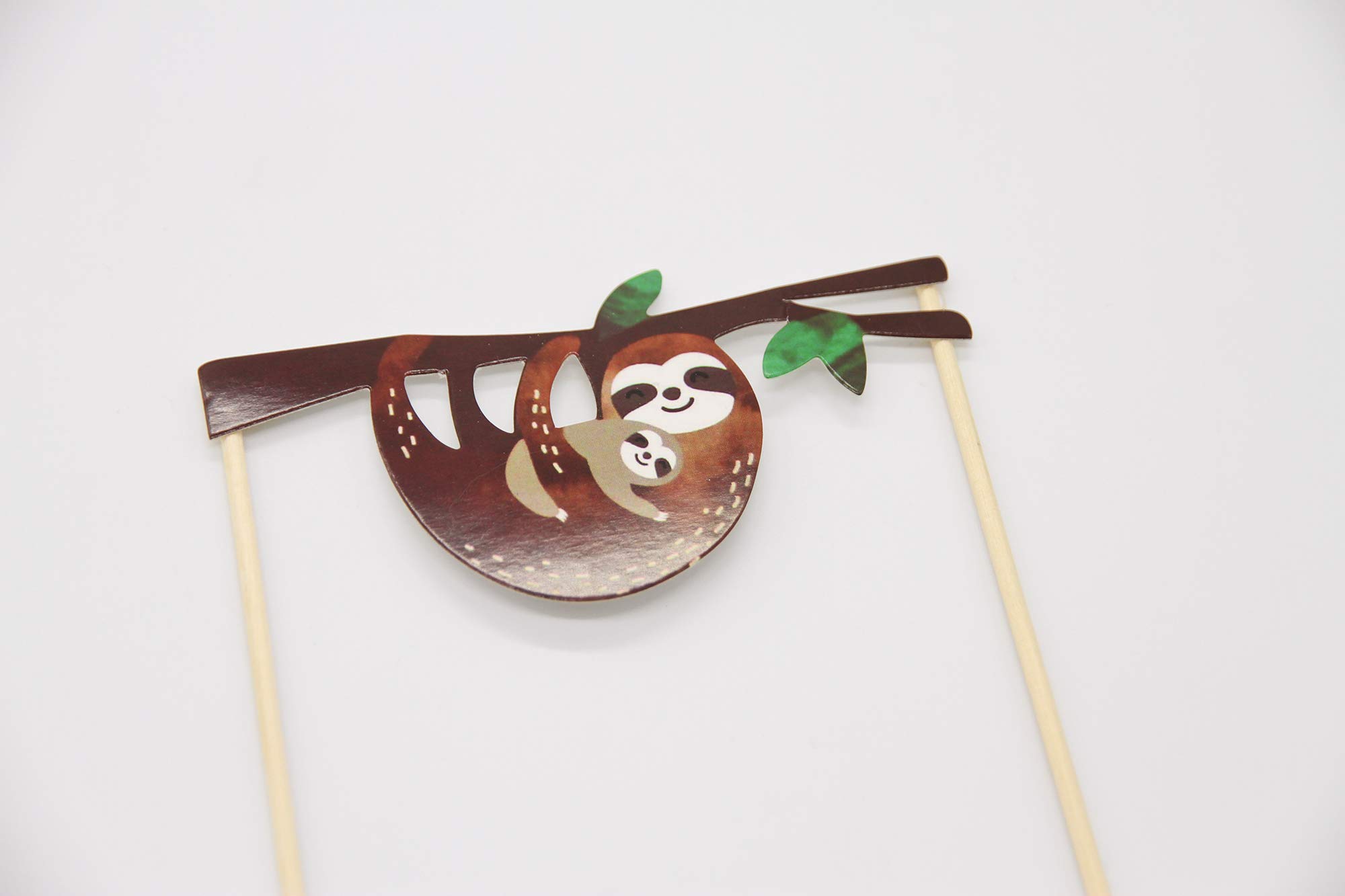 Set Di 4 Topper Per Torta Faultier - Decorazione Per Compleanno Bambini Con Animali - 5