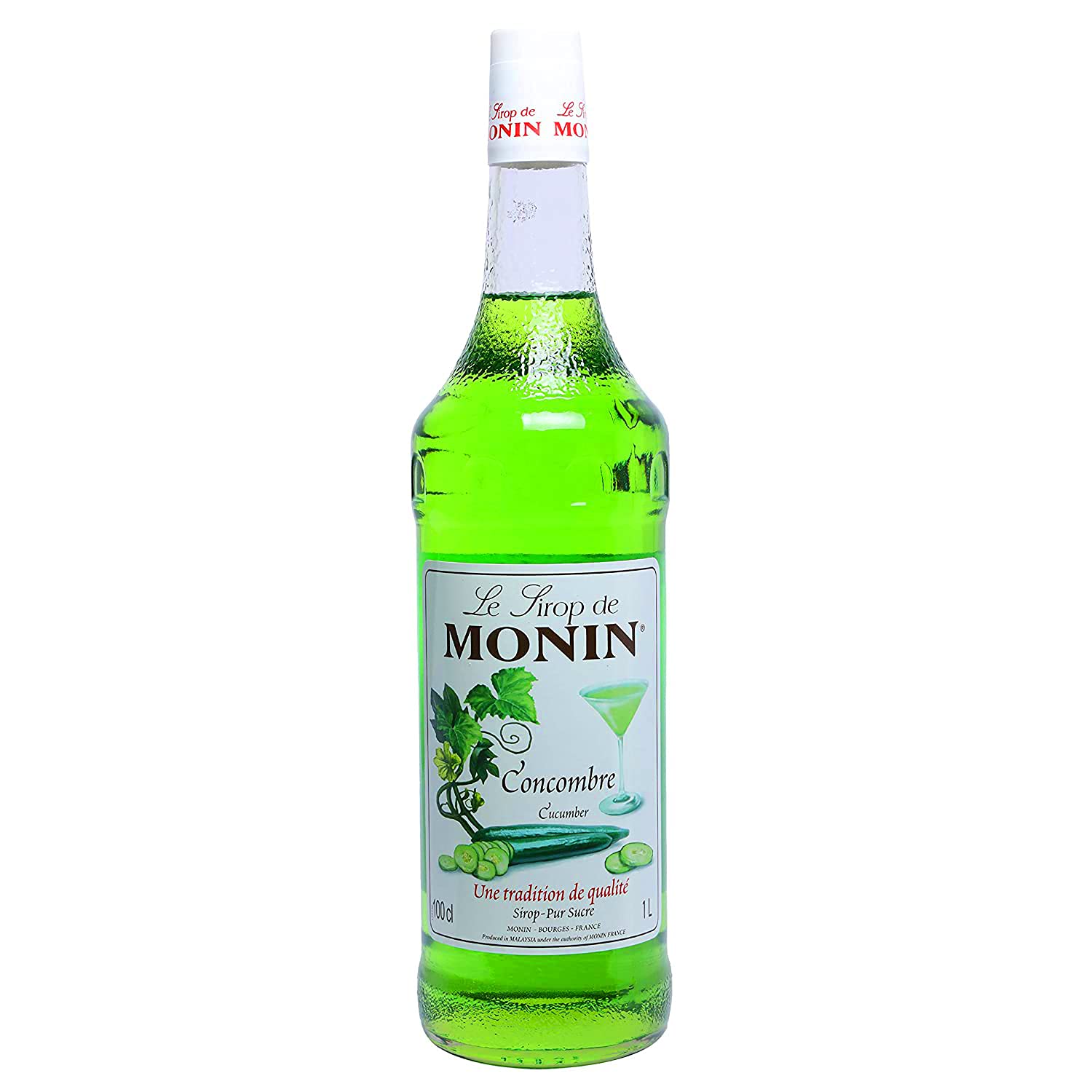 Monin Cucumber Flavoured Syrup, 1000 ml, White, Large (B075HF1CD2) Amazon Price History, Amazon Price Tracker