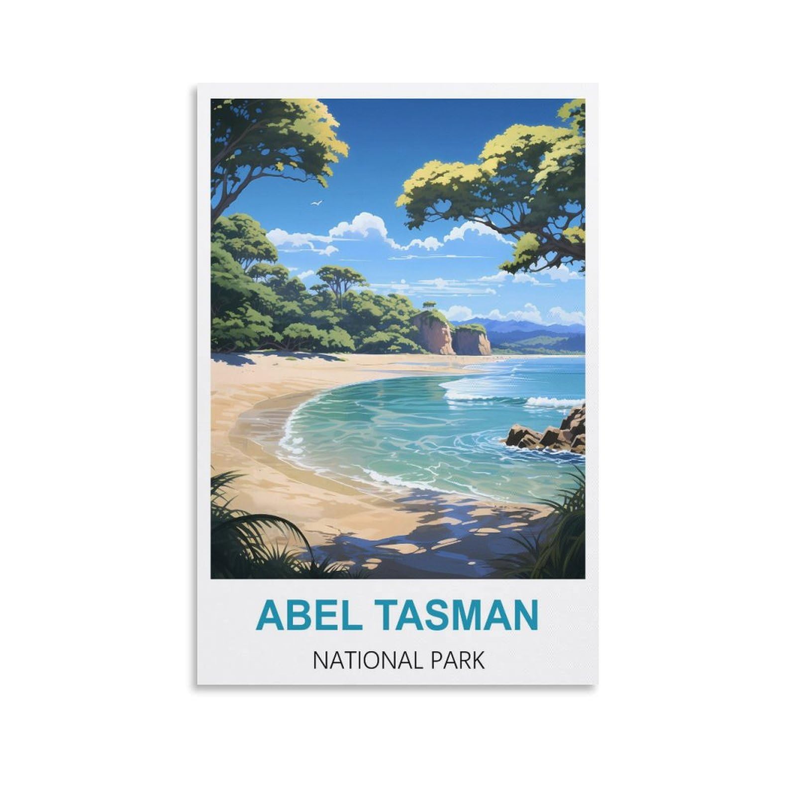 Metal Tin Sign,Abel Tasman National Parks,Personalized Vintage Style Retro Tin Sign Custom Sign for Wall Outdoor, Indoor, Street, Office 15x30cm