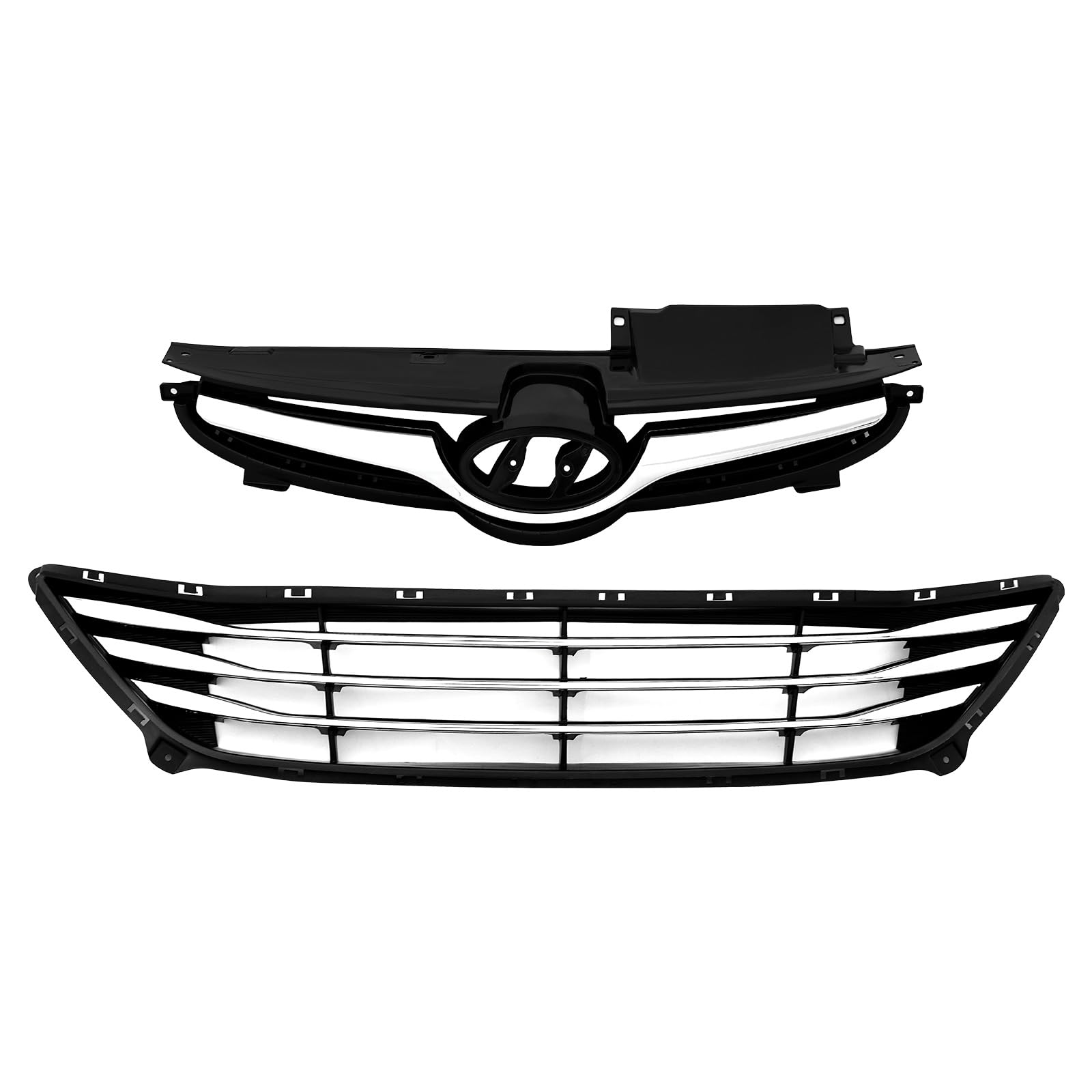 11PC For Elantra 2014-2016 Upper Lower Grill Fog laps Buper ... - eBay