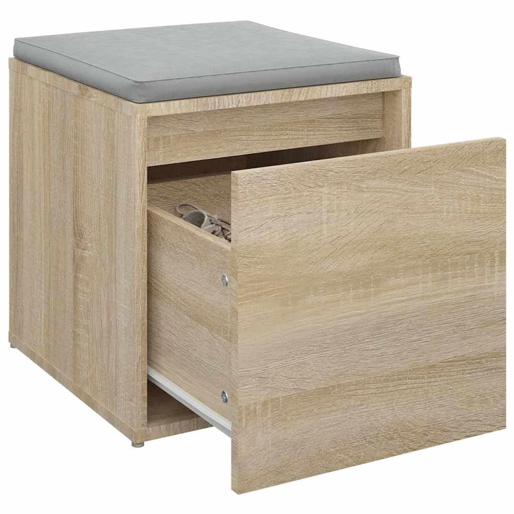 Pudełko z szufladami dąb Sonoma z materiału drewnopochodnego 40,5 x 40 x 40 cm z szufladą, miejsce do przechowywania do salonu, sypialni, przedpokoju i biura, porządek na ubrania i książki