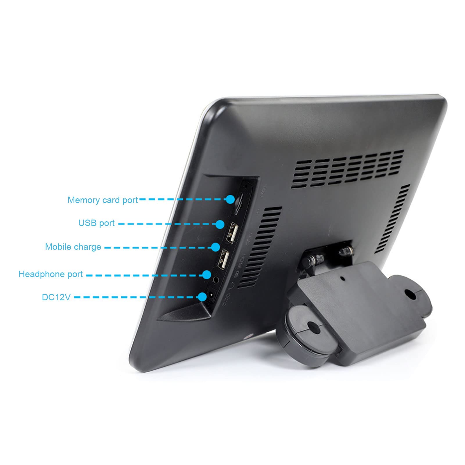 TV Portátil para Coche, 8In IPS Pantalla Táctil Monitor de Reposacabezas Tableta Audio Video Entretenimiento Coche Asiento Trasero Monitores de TV, Reposacabezas del Asiento Trasero