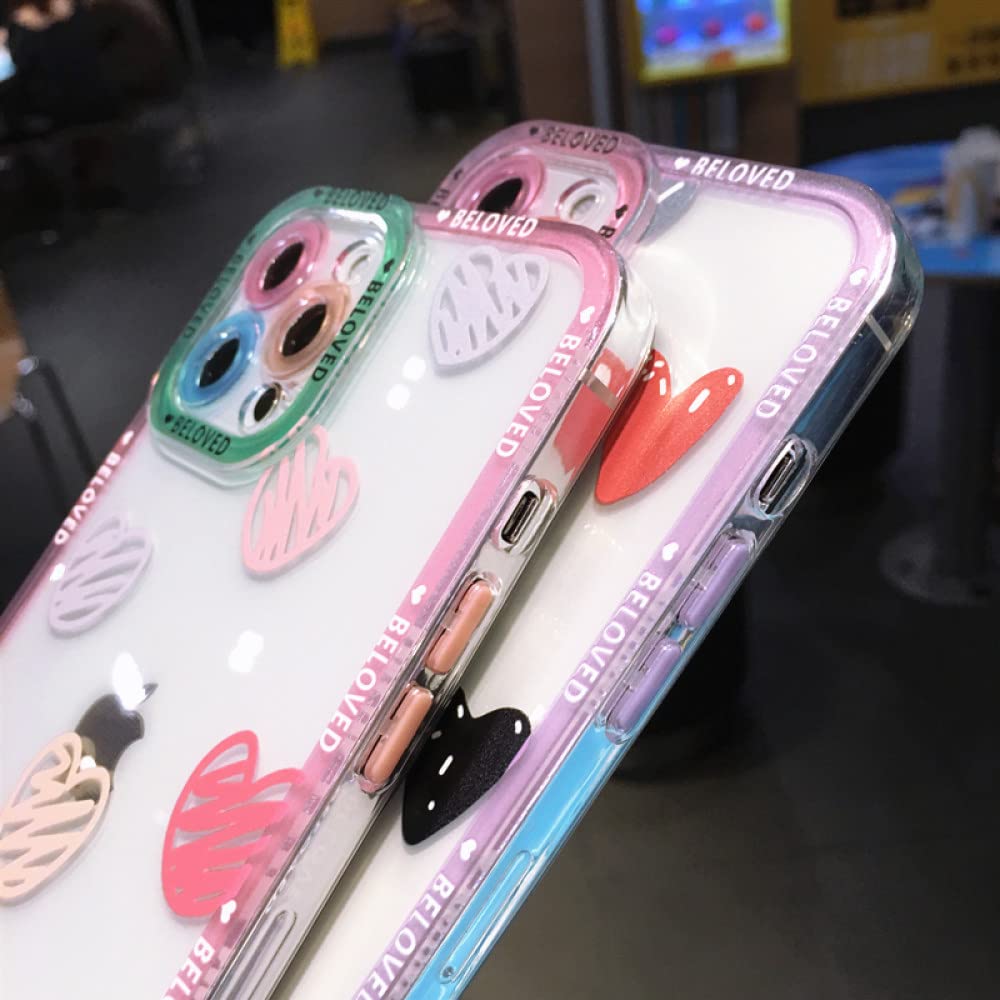 Amazon.co.jp: かわいいグラフィティラブハートクリアフォン