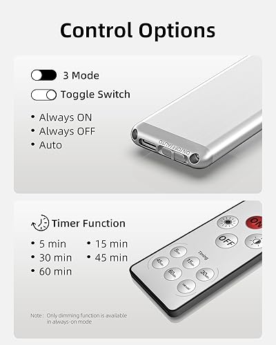 Miniatura 4 de EZVALO Luces para debajo del gabinete, 36 luces LED para debajo del gabinete, luz nocturna inalámbrica, funciona con pilas, 3300 K con control