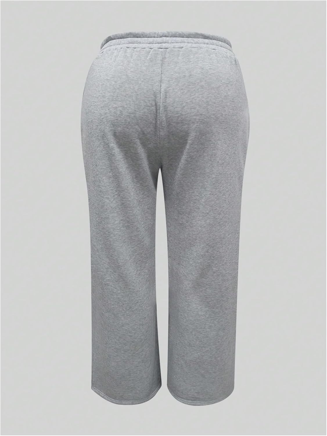 Verdusa Women's Plus Size Elastic Waist Baggy Sweatpants Wide Leg Long Joggers Pants - Image 3