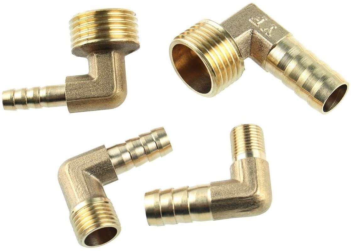 ERGAOBOY 2 Stück 1/2" BSP Innengewinde 304 Edelstahl 3 Wege