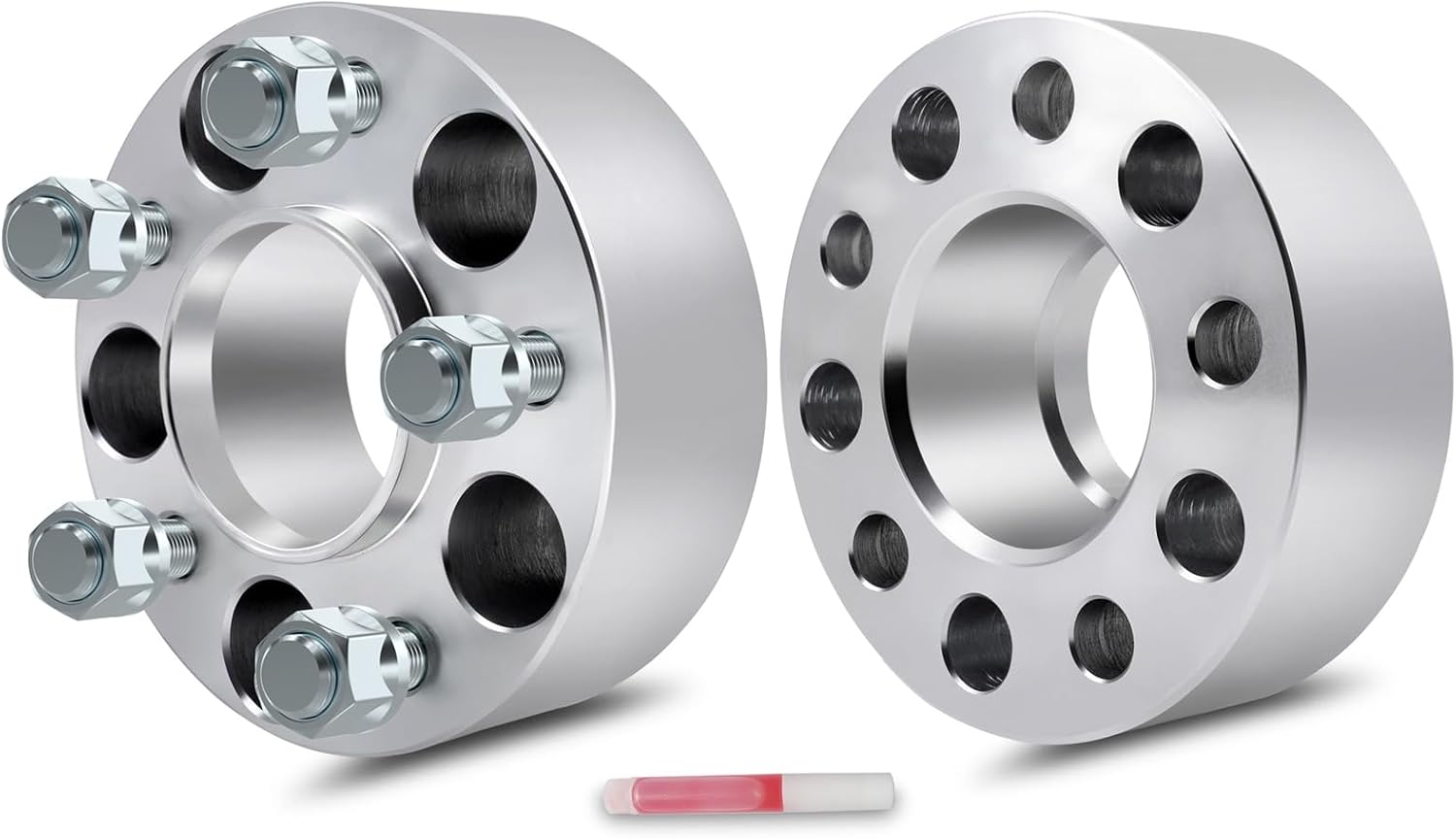 SCITOO 5x4.5 Wheel Spacers 2 inch Thick Hub Bore 70.5mm with 1/2 Studs, Silver 5 Lug Hubcentric Wheel Spacers Fit for Grand Marquis 1992-2011 for Explorer 1991-2010 - 2Pcs