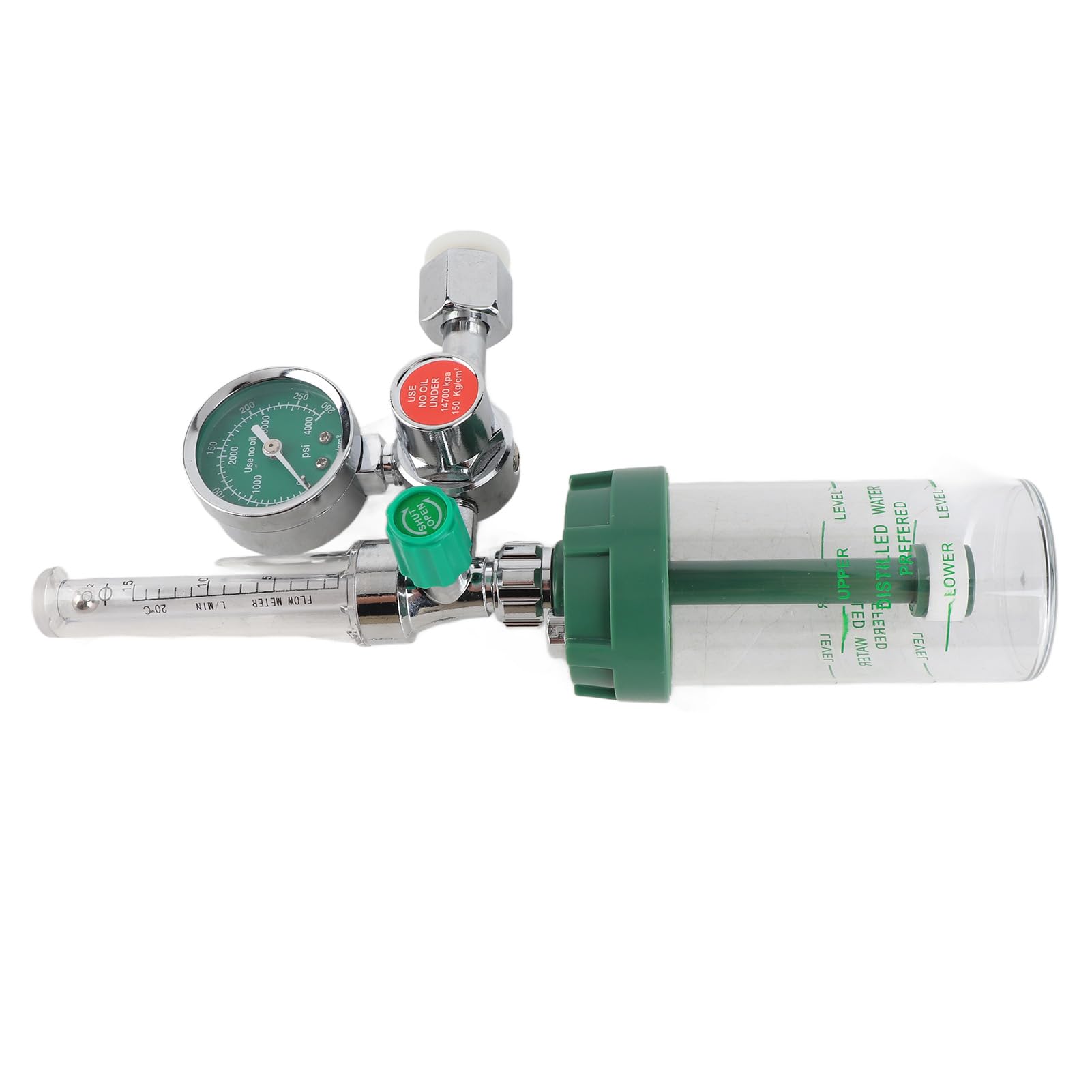Regulador de presión de oxígeno, regulador de flujo de aire 0-100mpa, medidor reductor de presión de gas de oxígeno profesional, medidor de flujo de aleación de aluminio, regulador de flujo de gas red