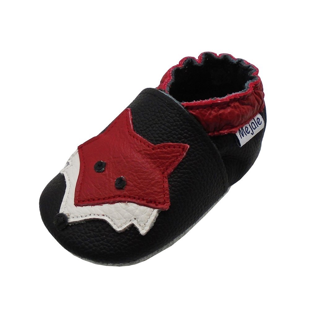 Mejale Baby Shoes Soft Sole Leather Moccasins Cartoon Butterfly Infant Toddler First Walker Slippers