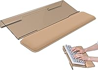 Vista 14 de Soporte de muñeca para teclado de computadora para escritorio, soporte para teclado para escribir fácilmente con almohadilla de muñeca
