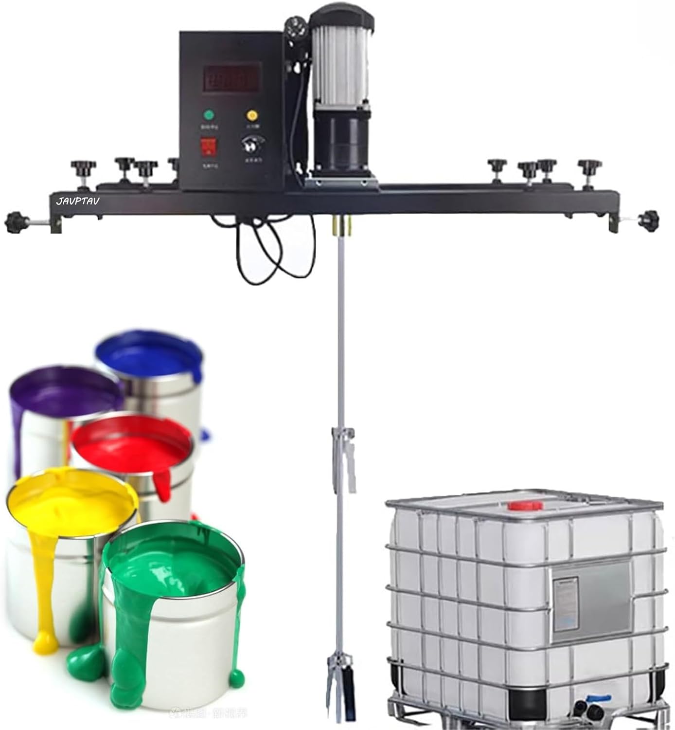 Commercial Barrel Drum Stirrer, 1 Ton Paint Stirring Machine, 980W Electric Tank, Paint Mixing Equipment for Ink Dissolver Agitator