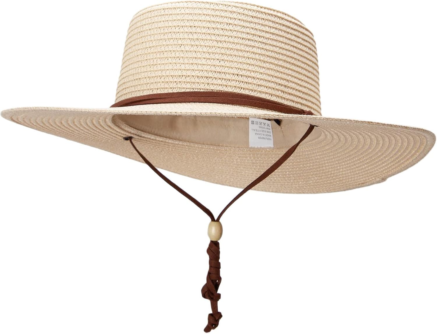 Women's Paper Braid Gambler Crown Hat