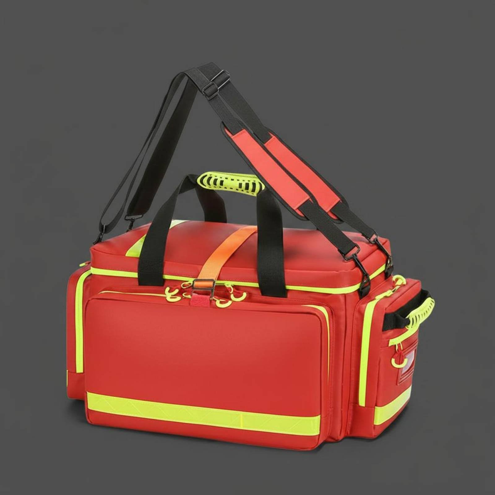 Accident-Notfalltasche tragbar Accident Notfalltasche viele Außenfächer wasserfeste Erste-Hilfe-Tasche für Outdoor, Array, Rot