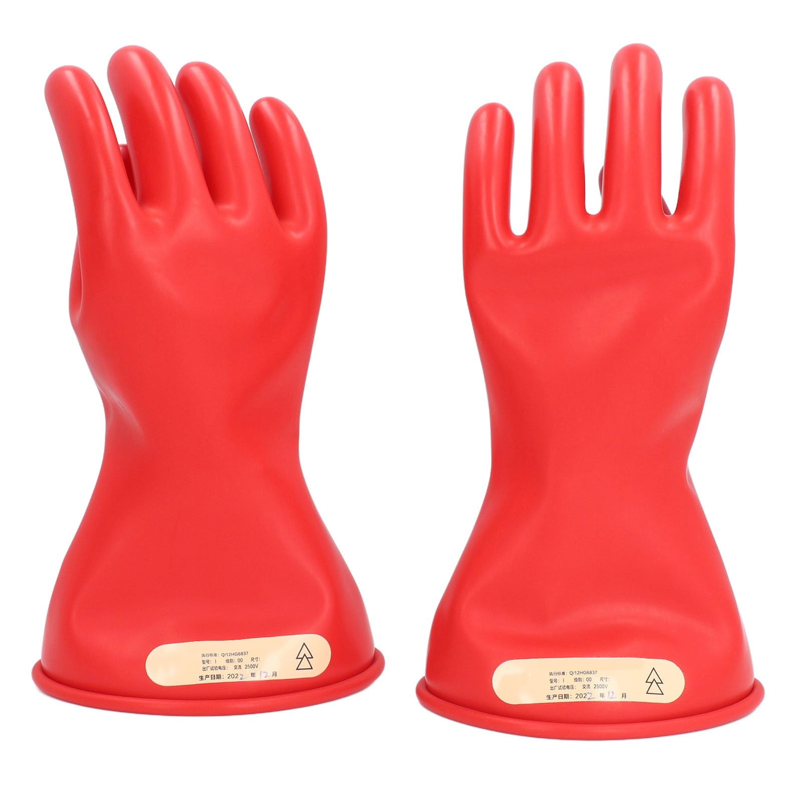 Yctze d'électricien Isolés de 2,5 KV - Latex Premium, équipement Confortable, Résistant aux Rayures pour les Monteurs de Lignes et à Usage Industriel (taille 9)