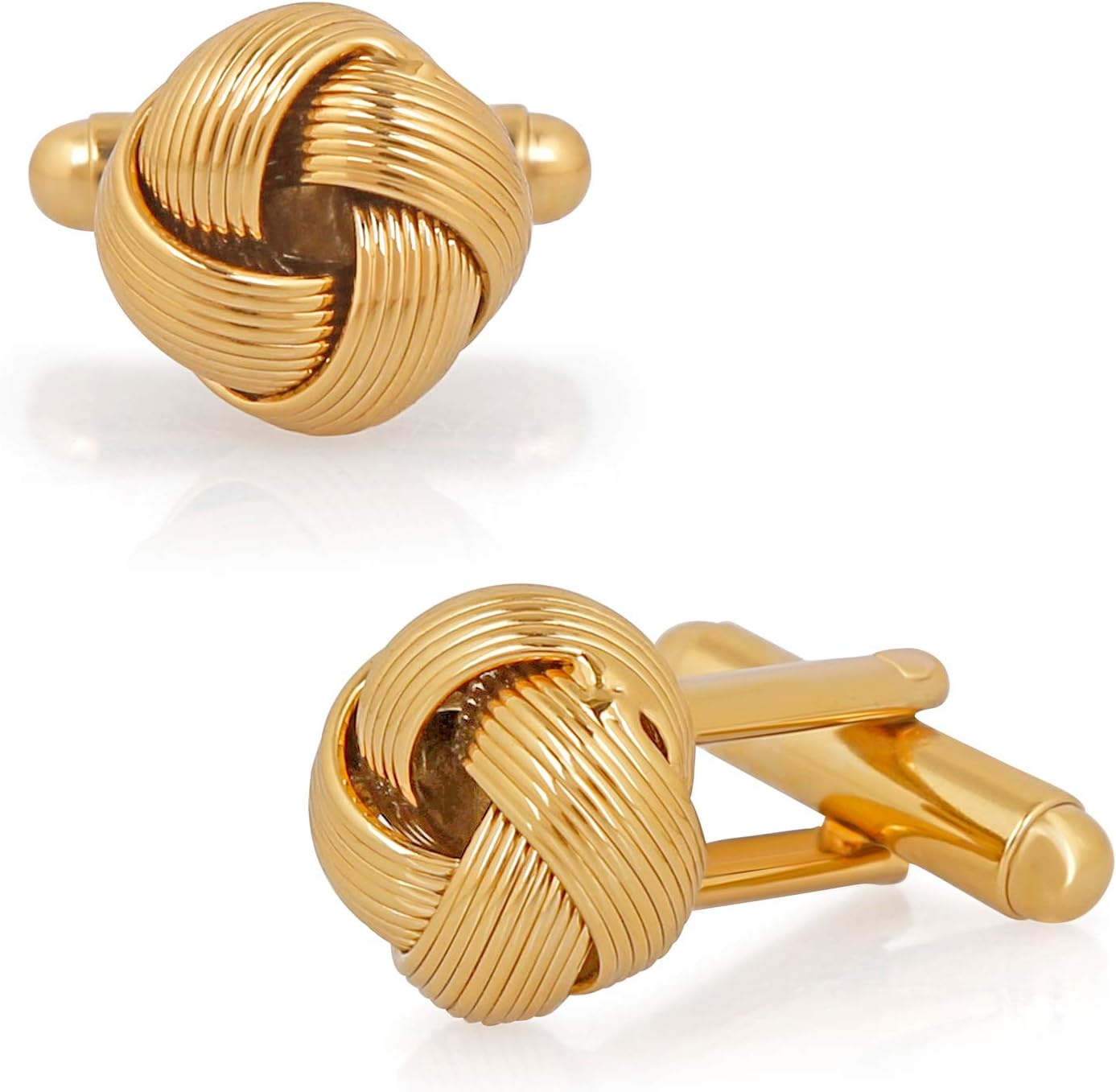 Mahi Gold Plated Entangled Design Cufflink for Mens and Boys CL1100537G