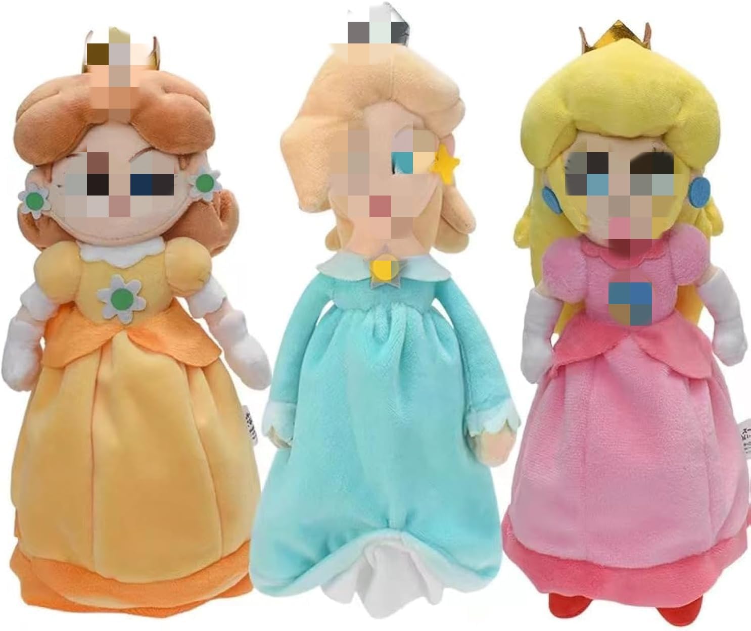 HUAWELL Collezione Sup Mari All Star Principessa Peach Principessa Rosalina e Daisy Peluche 20 cm (Principessa Peach, Principessa Rosalina e Daisy)