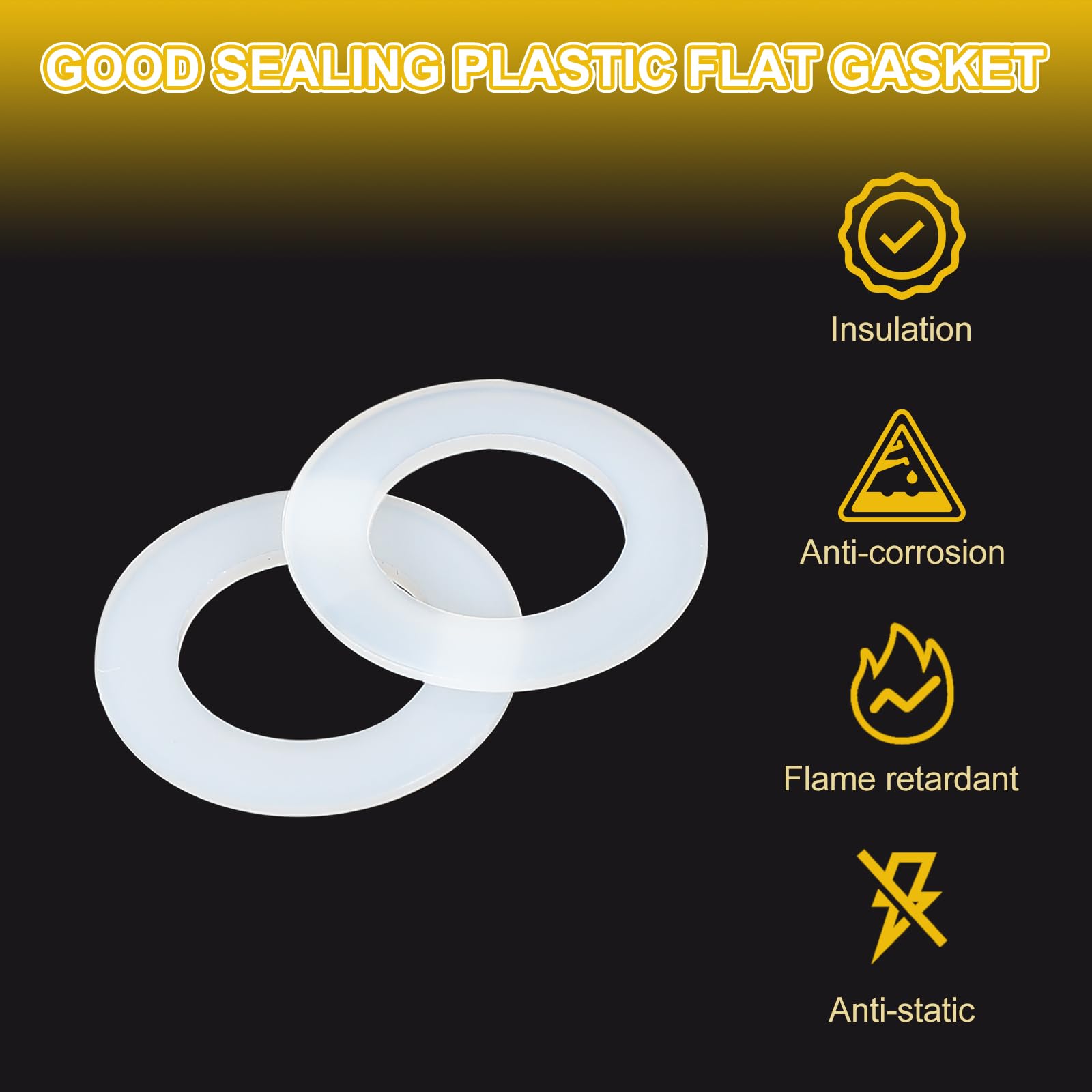 PATIKIL M12 Nylon Flat Washers - Image 4