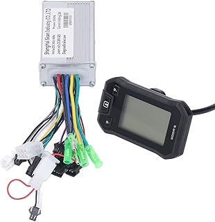 Motor Controller Kit, Fluted Controller Housing 36V 48V 350W Lightweight Electric Bike LCD Display Combo Data Display for Bike Modification
