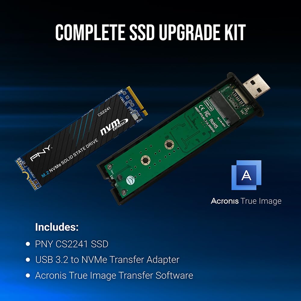 Amazon.com: PNY CS2241 2TB PCIe Gen4 SSD M.2 2280 Upgrade Kit - Up