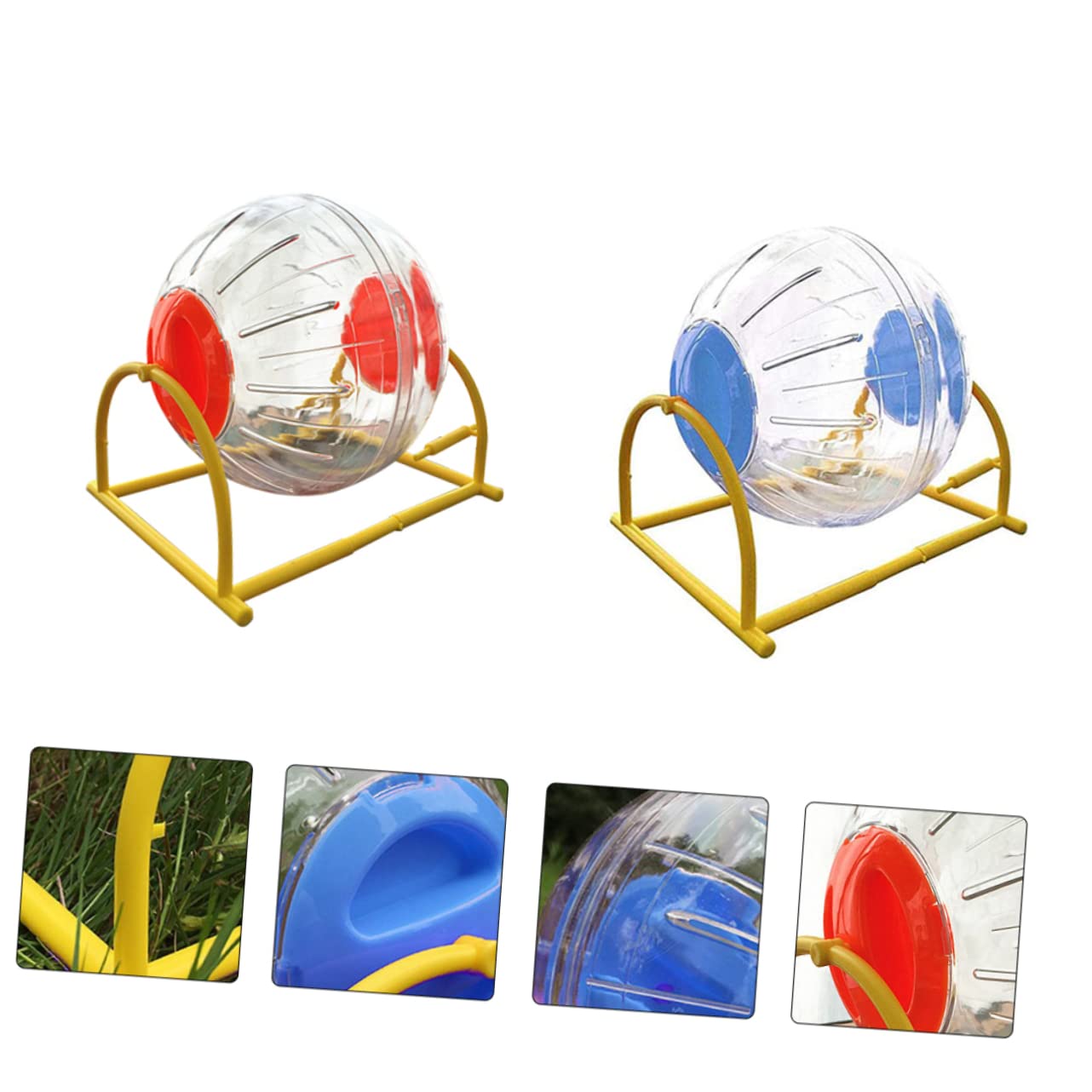 POPETPOP 2stücke Laufbälle Für Hamster Kleine Trainingsspielzeug Geruchsneutral Langlebig Haustierbedarf Gesundes Wachstum