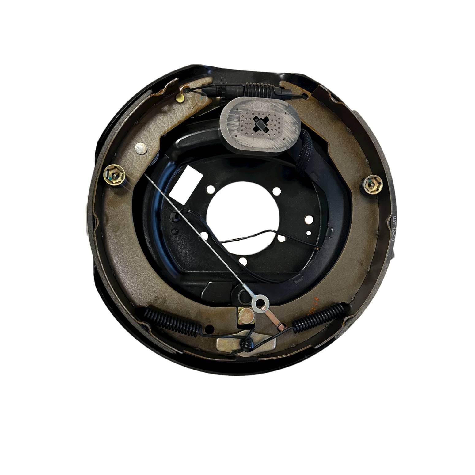 M-Parts Trailer Brakes - Left 12x2 Self Adjusting Electric Trailer Brakes, 7,000 lb Trailer Axle - Trailer Brake Kit, Electric Trailer Brakes, Trailer Brake Assembly, 7k Trailer Brakes