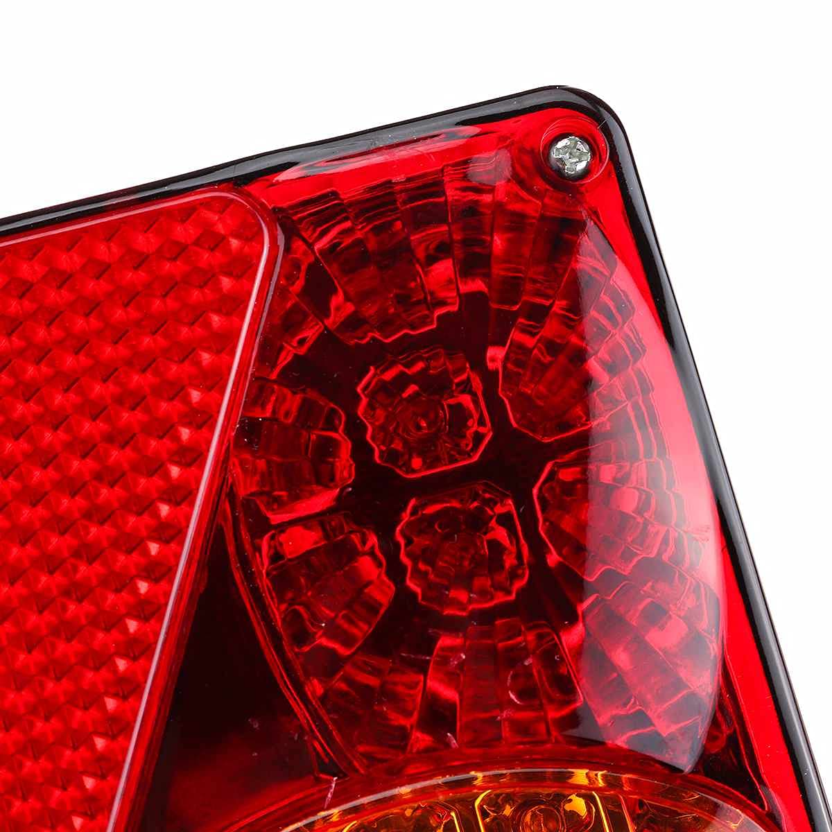 1 paio di fanali posteriori per auto a LED, per camion, fanali posteriori, 12 V-24 V, per piccoli veicoli