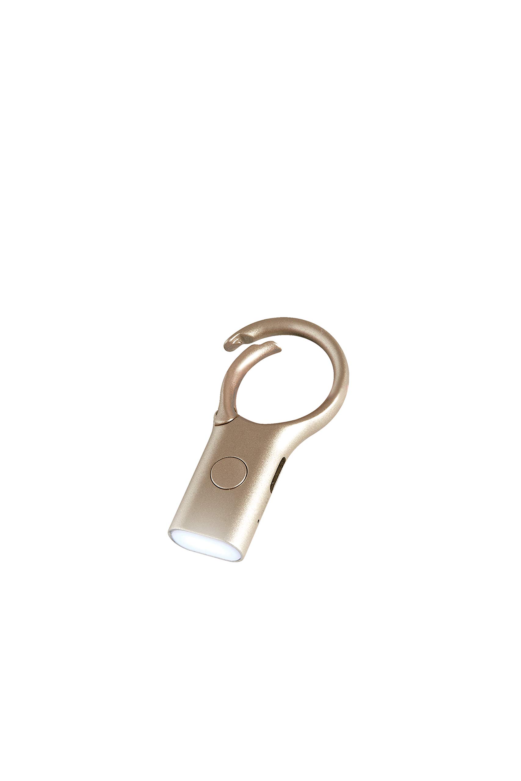 Lexon - NOMADAY LIGHT Mini linterna LED llavero con gancho (Oro)