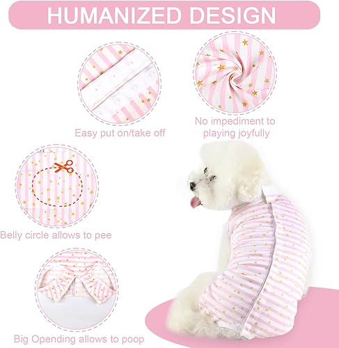 Miniatura 49 de Traje de cirugía para perros, traje de recuperación de esterilización femenina para perros, traje de recuperación quirúrgica para perras, traje
