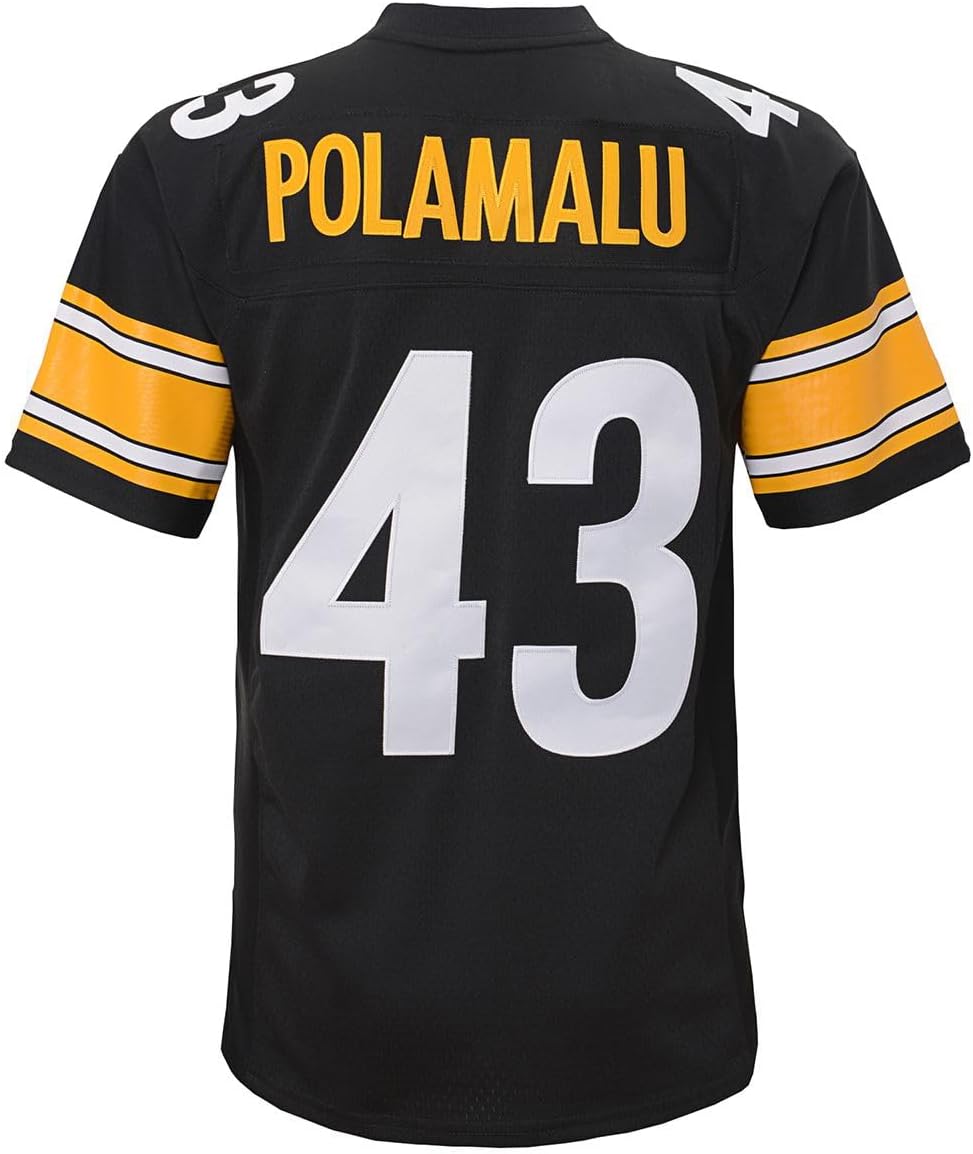 Troy Polamalu Pittsburgh Steelers #43 Black Kids Youth 8-20 Throwback Player Jersey