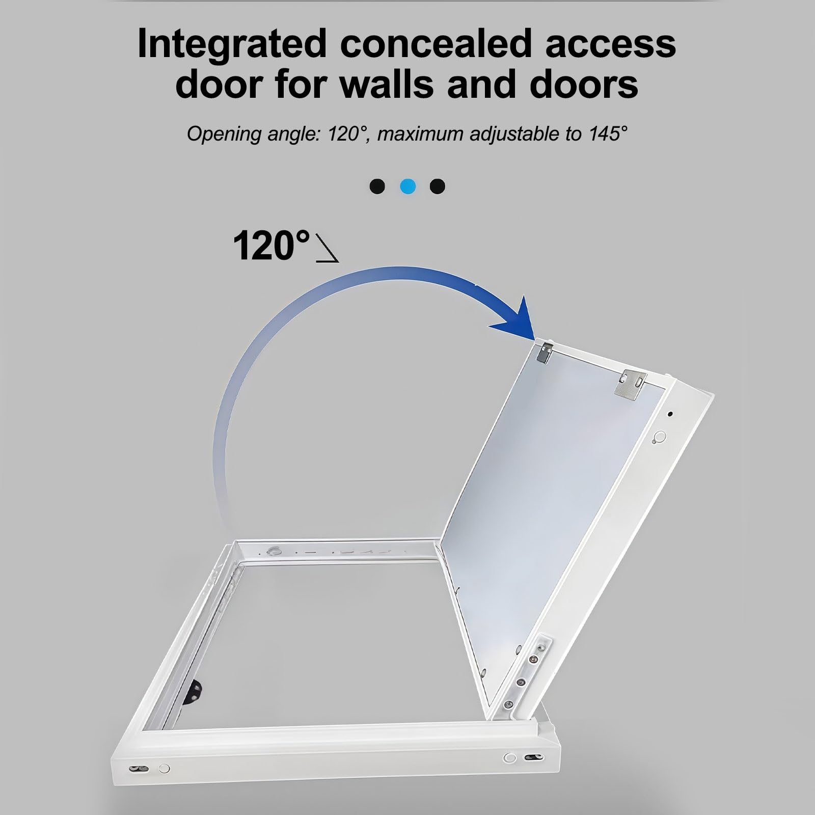 Heavy-Du - Panel de acceso de pared de aluminio para fontanería y barcos, 60 x 120 cm, puerta de acceso oculta para el hogar y la oficina