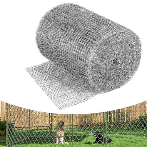 SKIKHN Malla de Alambre de Acero Inoxidable, 12,7 cm X 12 M Malla Metálica Tejido Roedores, Malla Metalica Fina, para Agujeros de Construcción, Proteger las Plantas y Bloquear Huecos