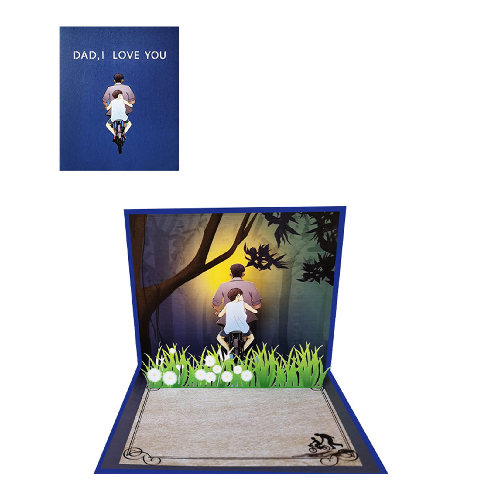 Tsophreniq Delicate Birthday Card for Dad Creative 3D for Birthday Card Fathers Day Surprising Exquisite Pr Cards for Father Dad