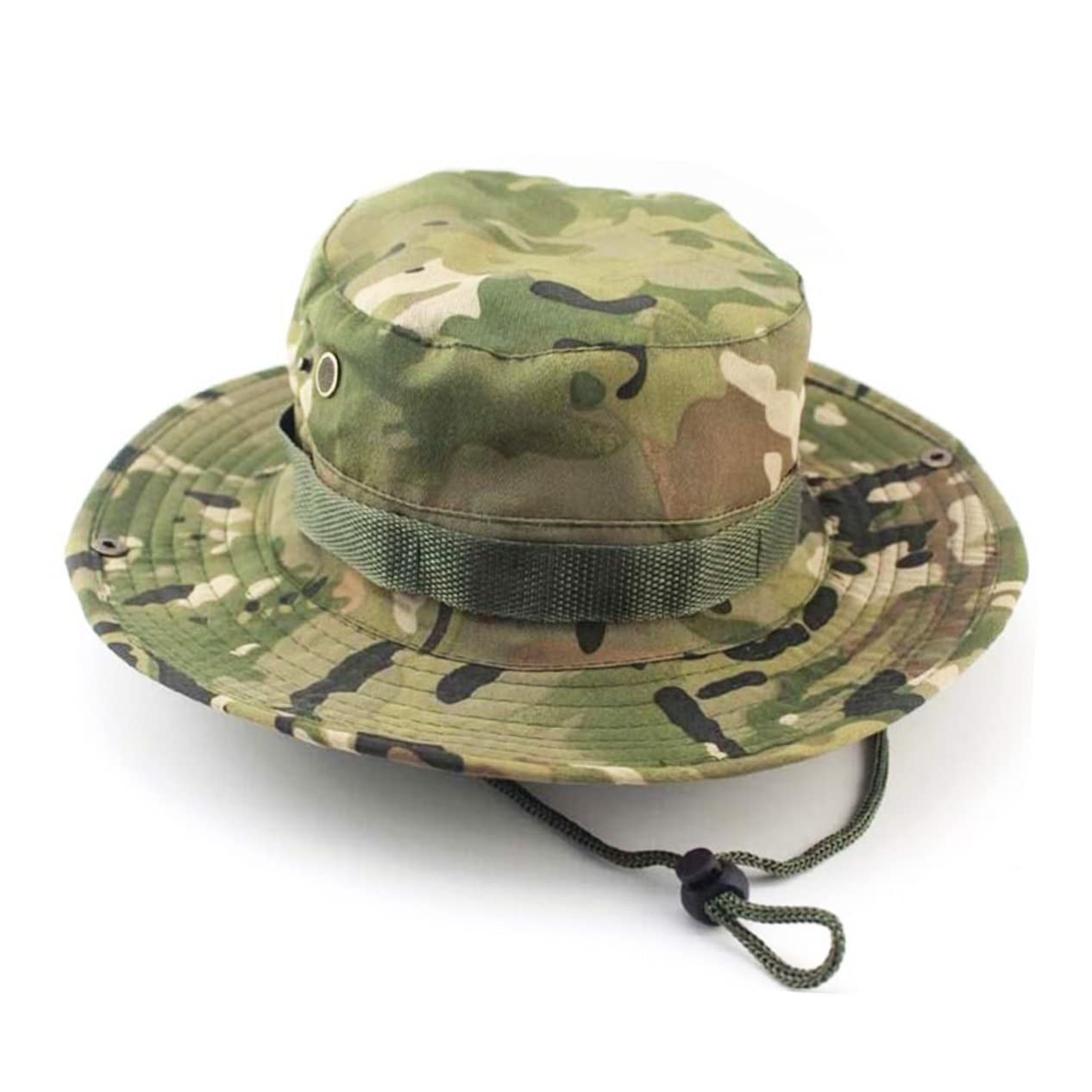 SHERCHPRY 3pezzi Cappello Secchiello Mimetico Unisex per attività Outdoor con Cinturino Ventilazione per Escursionismo Pesca e Campeggio Vari
