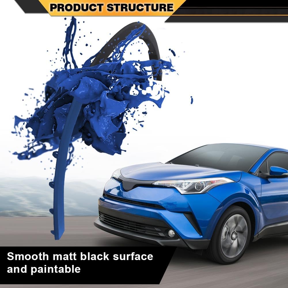 CNNELL Fender Trim Set Fit Toyota CHR Nightshade 2021-2022/Fit Toyota CHR XLE/Premium 2018-2022 Front Driver and Passenger Side