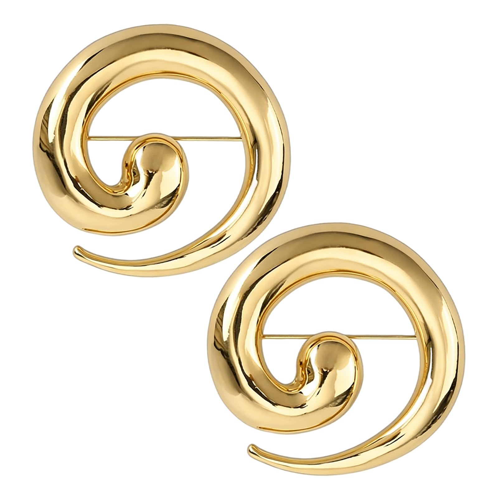 2 Pcs Brooch Pin for Womens, Round Snail Brooches for Womens Brooch Pins Women, Brooches Women Men Minimalist, Woman Men Dress Suit Shirt Ceremony Clothes Jewelry Gifts-image-43