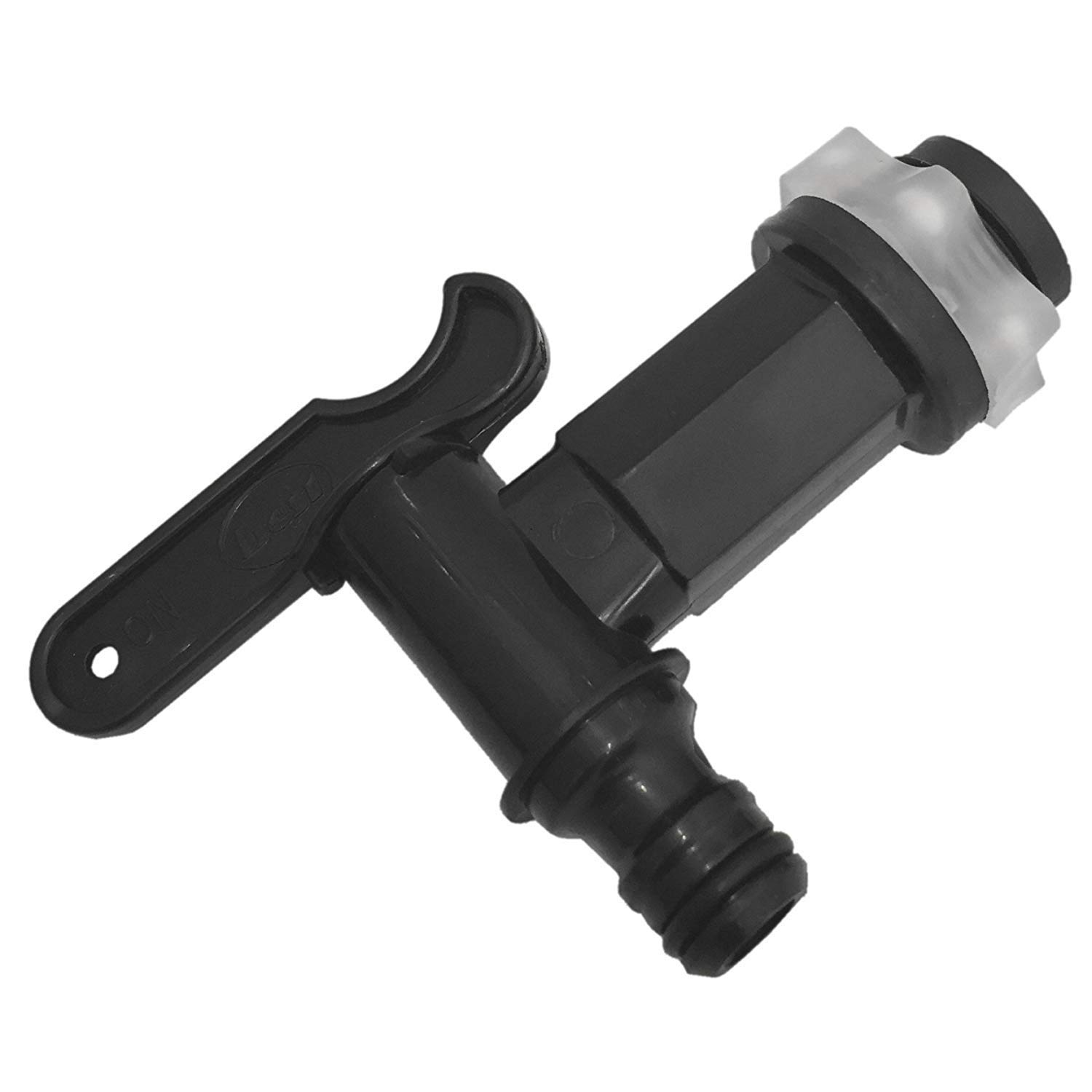Fort Fasteners Black - 1 Taps Water Butt Tap Plastic Push Fit Black Premier 1 Tap