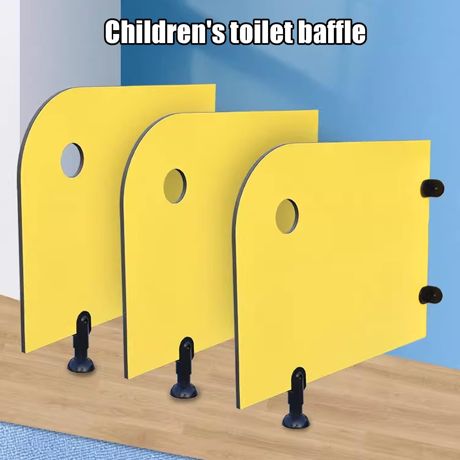 Separador de inodoro para jardín de infantes, pared deflectora de privacidad para baños de niños, seguro y protegido y fácil de instalar